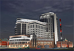 CHP plant for business center in Moscow